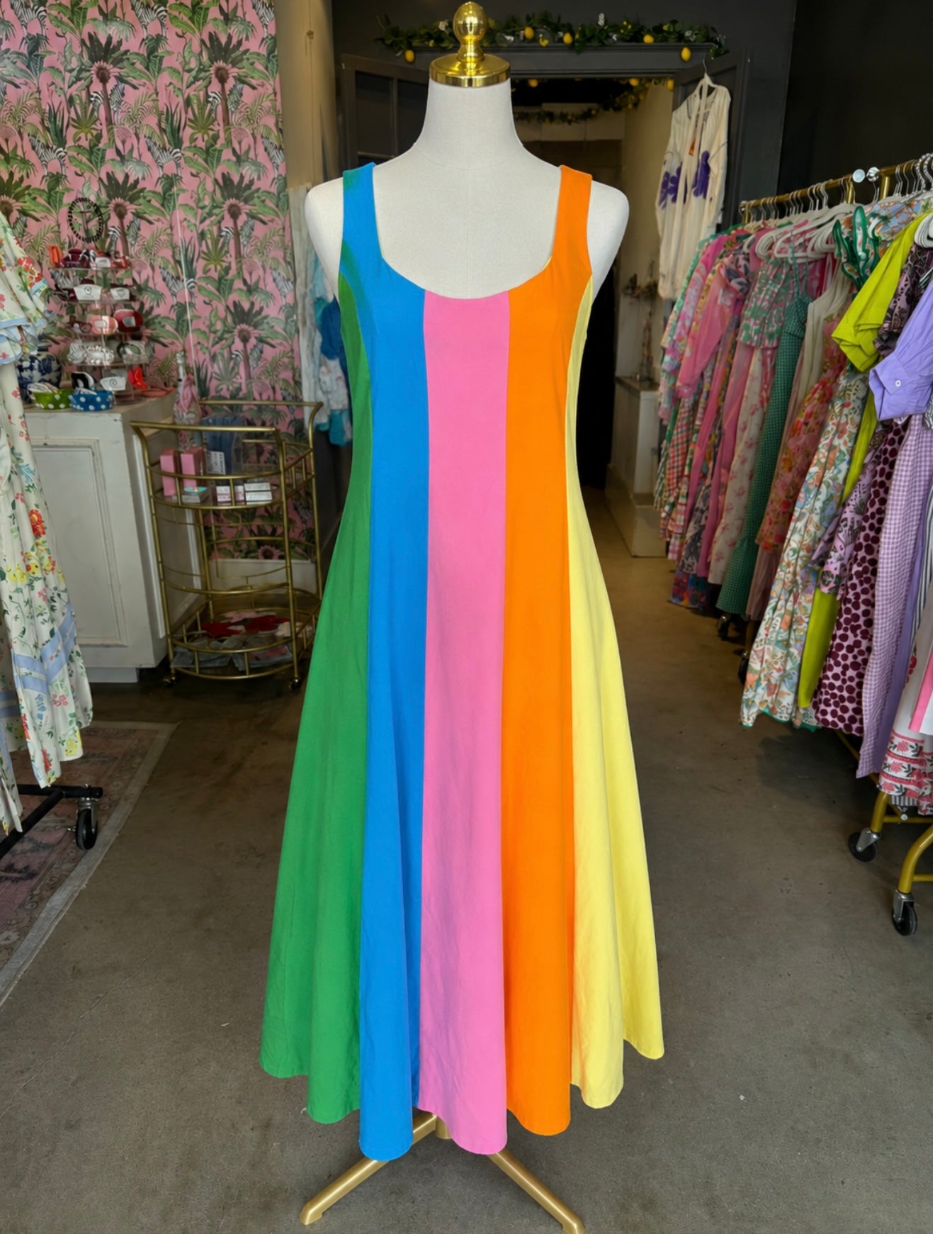Rainbow Stripes Dress