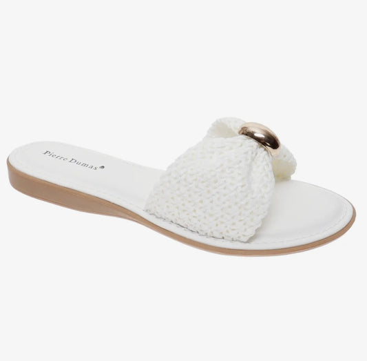 White Jenna Slides