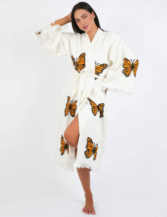Butterfly Cotton Robe