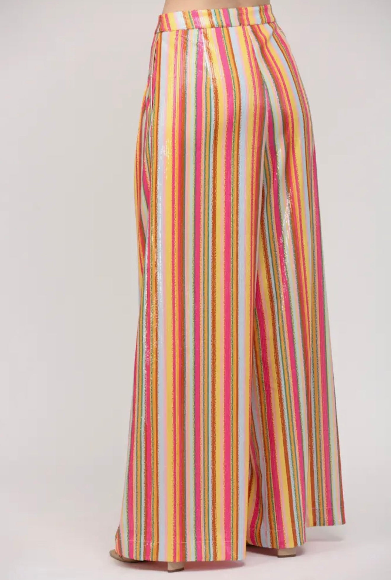 Multi Color Sequin Wide Leg
Pants