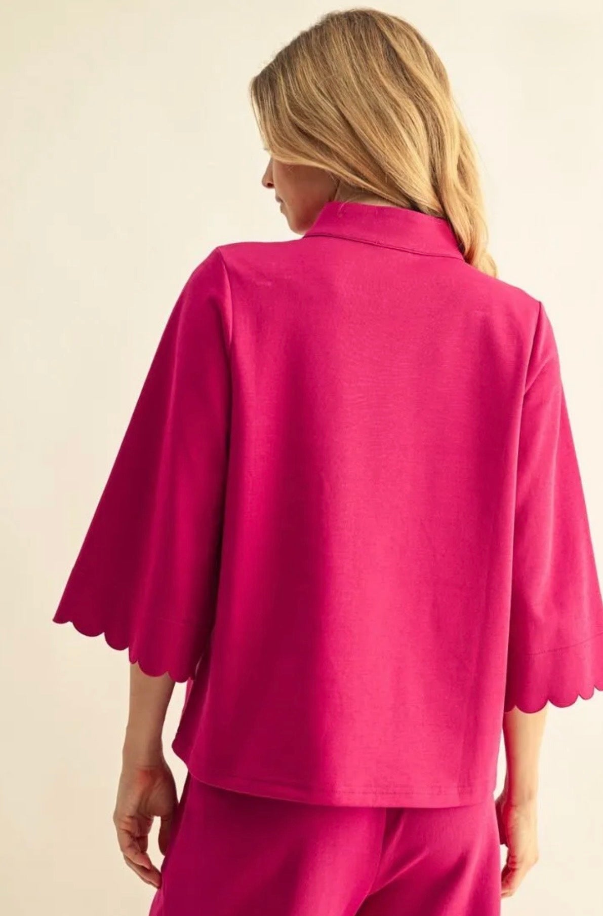 Melissa Scalloped Set- Magenta