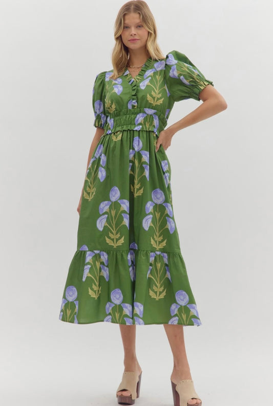 Desiree Floral Midi Dress