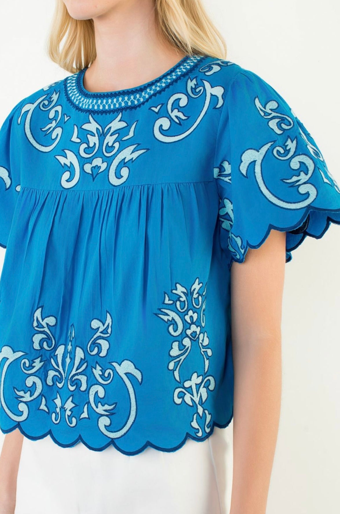 Sandy Embroidered Top