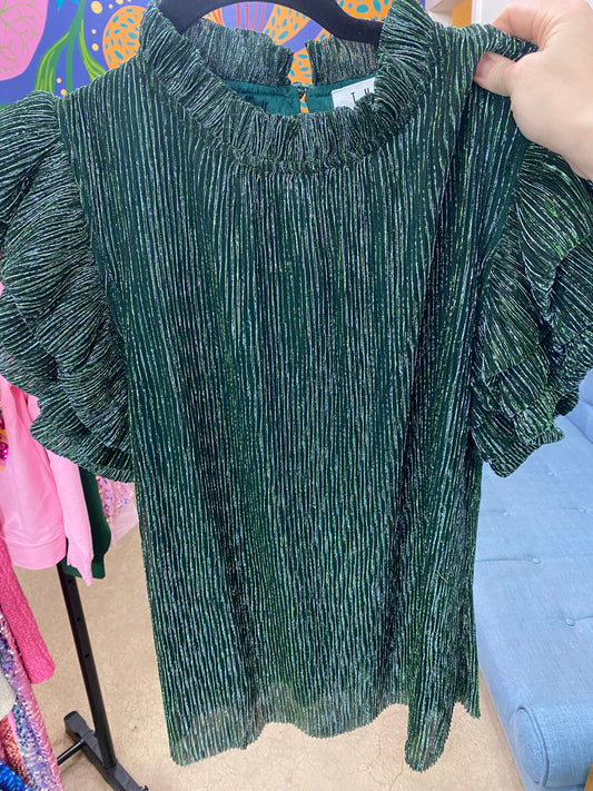 Emerald Green Shimmer Top