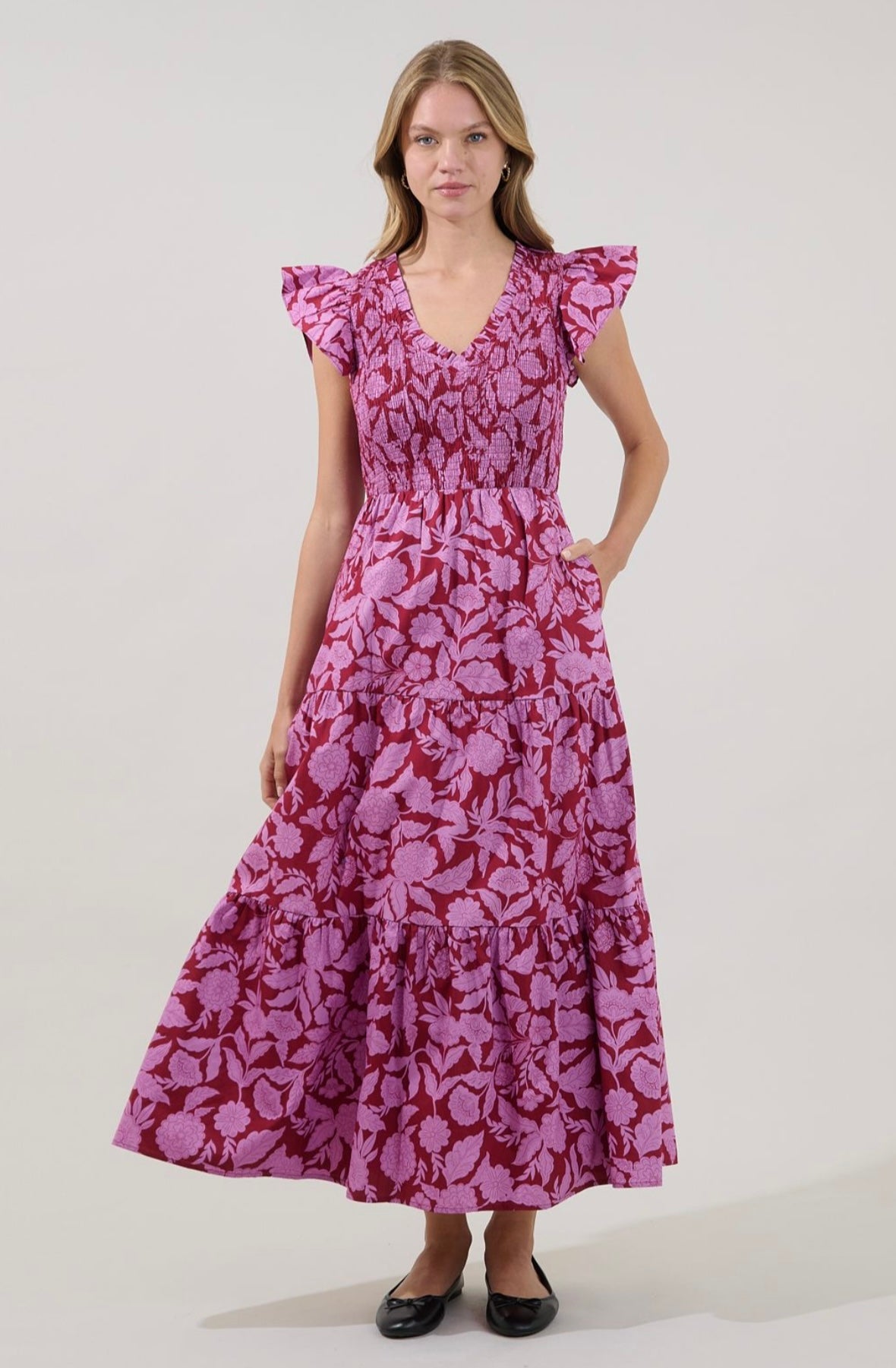 Sunfire Tiered Midi Dress Yunice
Floral