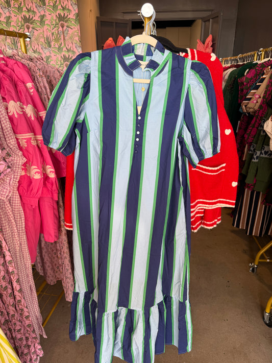 Macie Blue Striped Dress