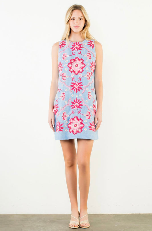 Kara Embroidered Dress
