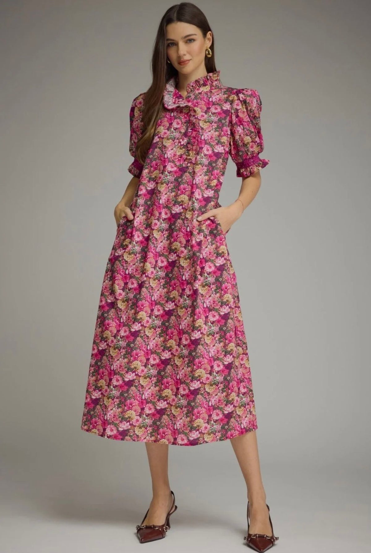 Rosie Floral Midi Dress