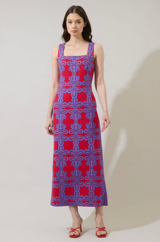 Rory Abstract Troy Maxi Dress