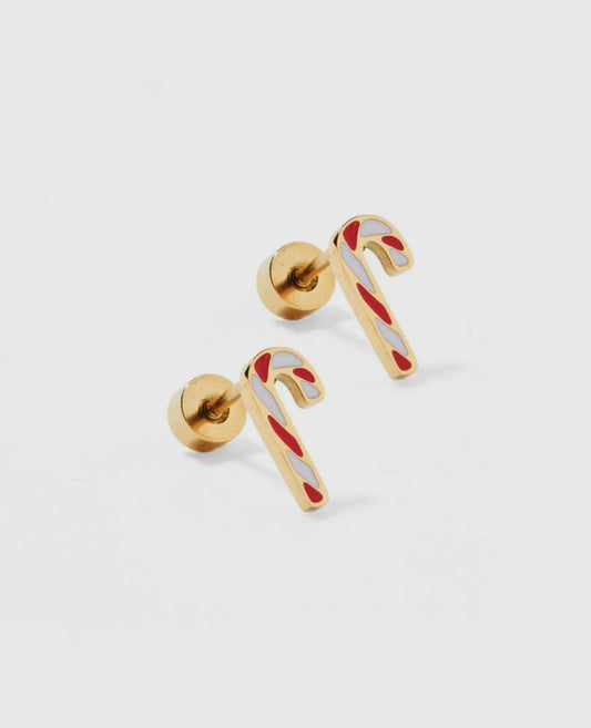 Screwback Stud Earrings -
Peppermint Twist