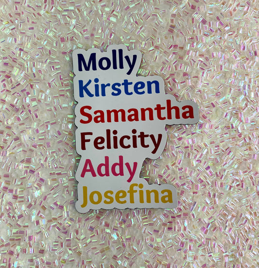 Stainless Cup Magnet- American Girl Doll Names