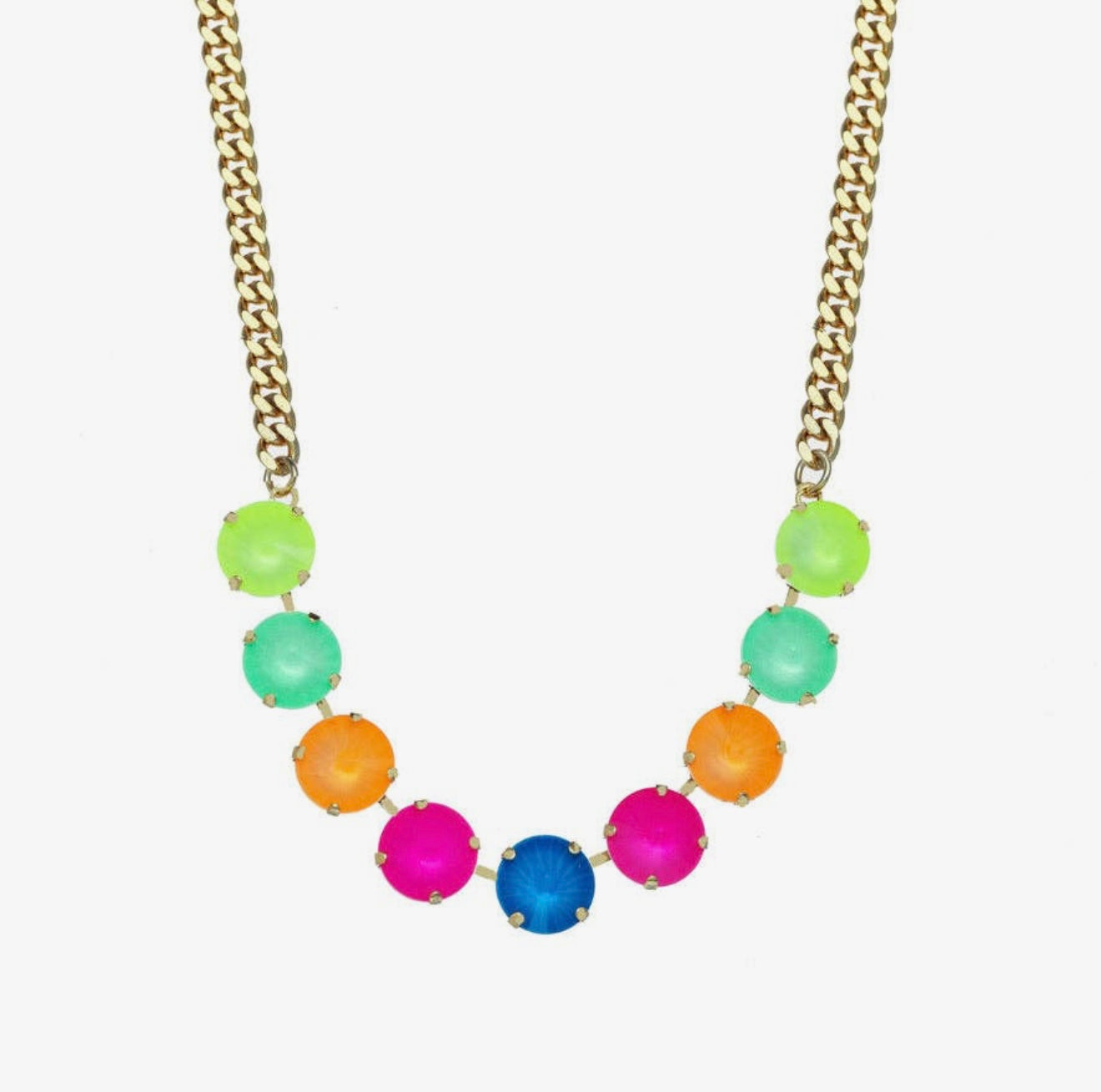 TOVA- Mini Sofia Necklace in Neon