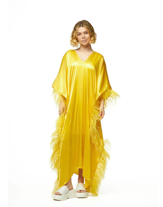 The Natalie Luxe Kaftan- Yellow