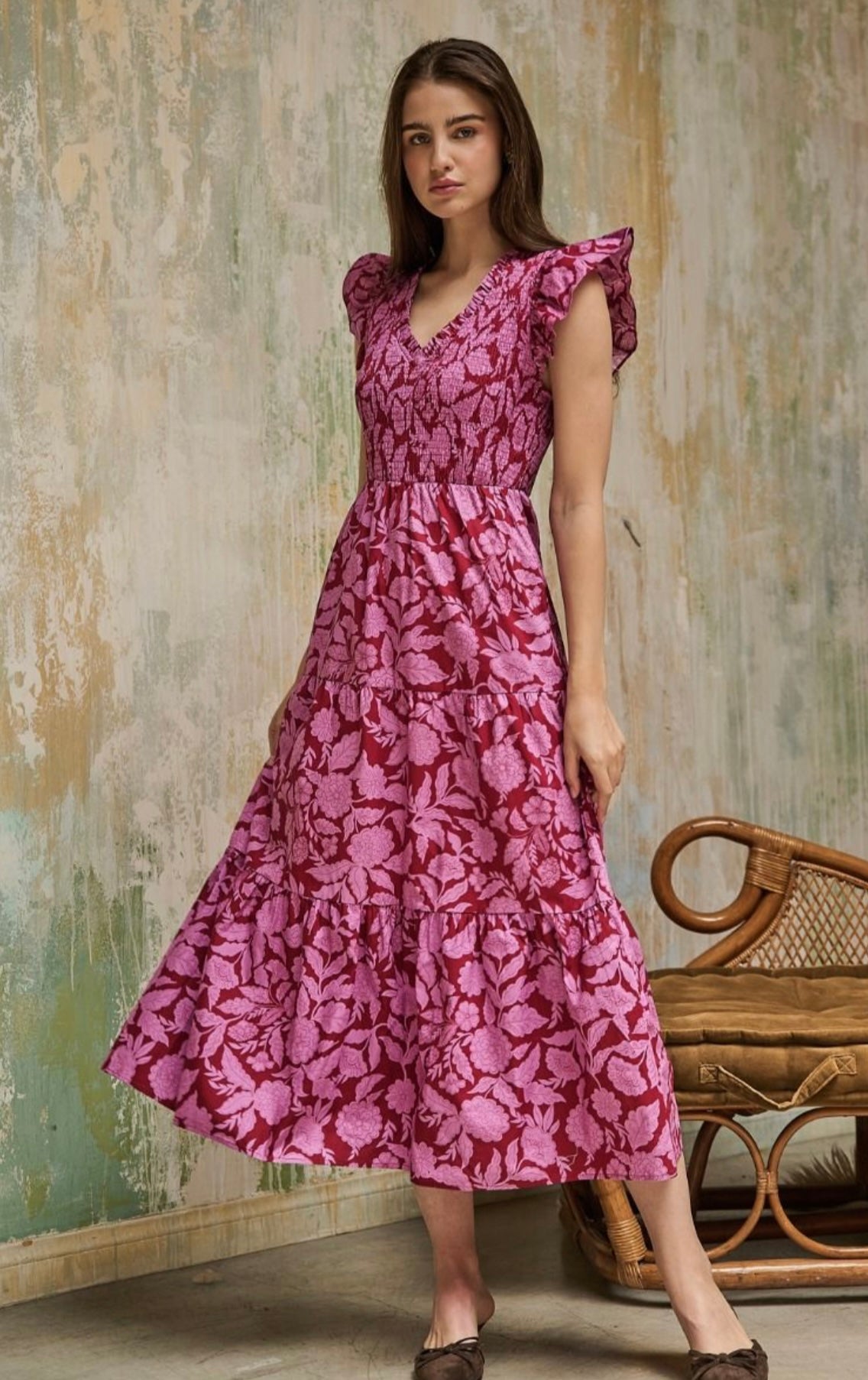 Sunfire Tiered Midi Dress Yunice
Floral