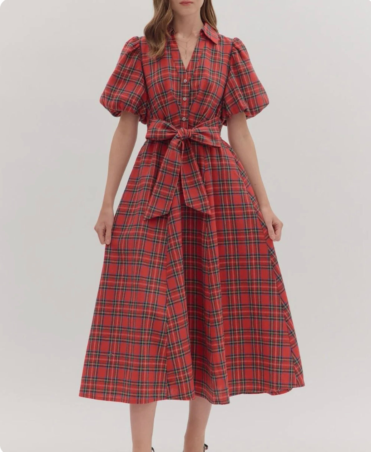 Christmas Plaid Sarah Dress