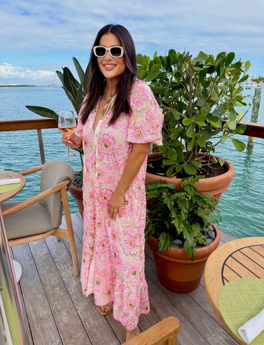 Talulah Pink Blossom Maxi Dress