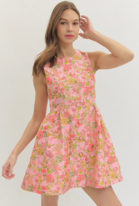 Vintage Dreams Floral Mini- Pink