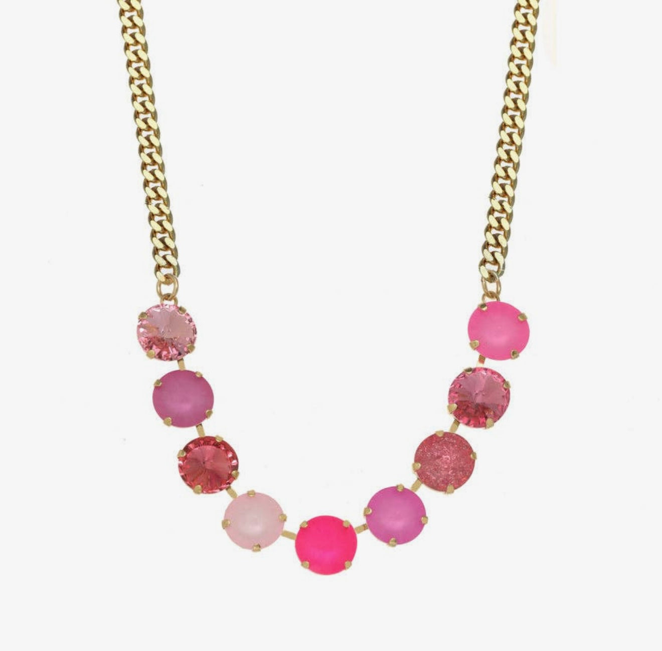 TOVA- Mini Sofia Necklace in Pink Mix