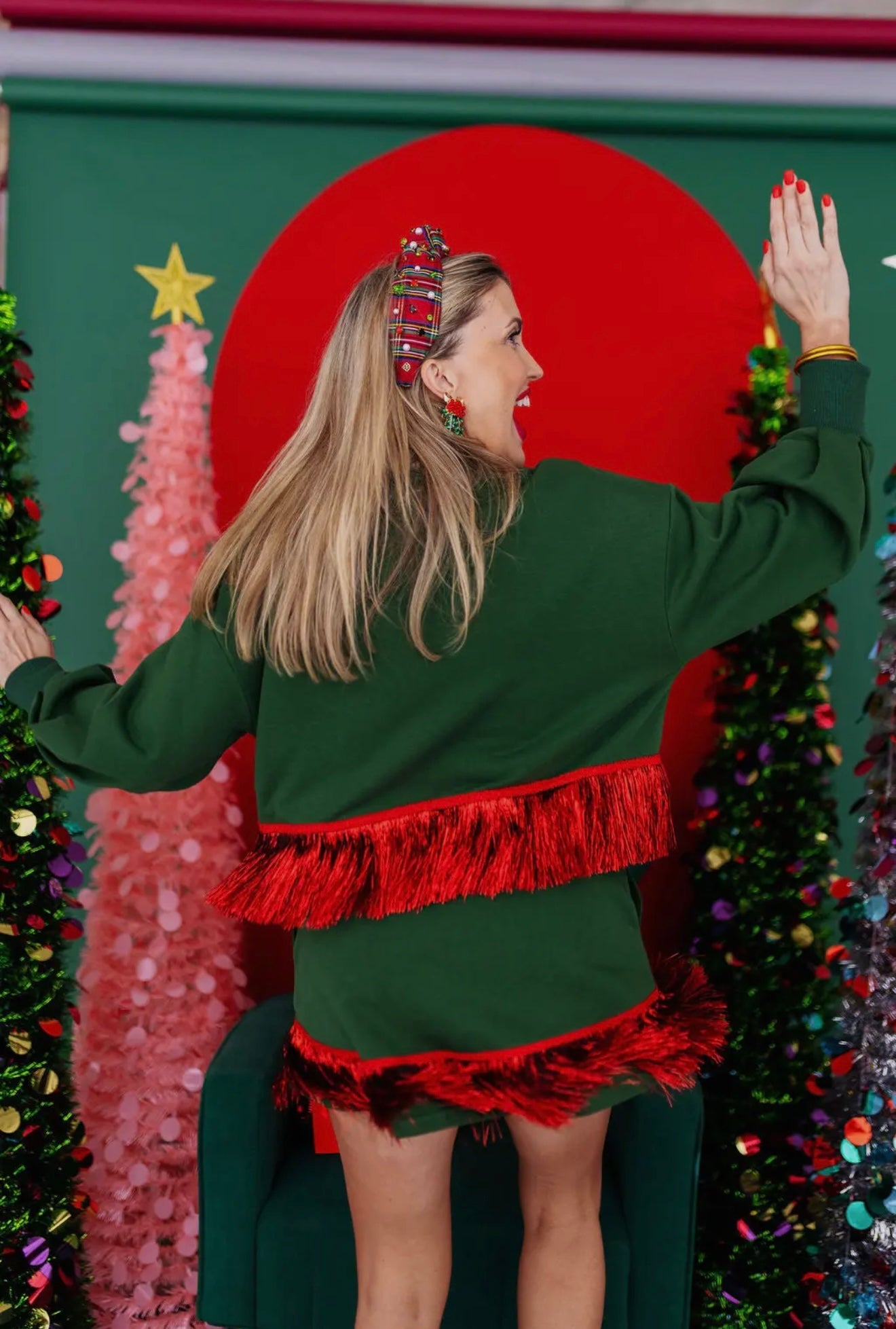 Merry & Bright Tinsel Fringe Sweatshirt