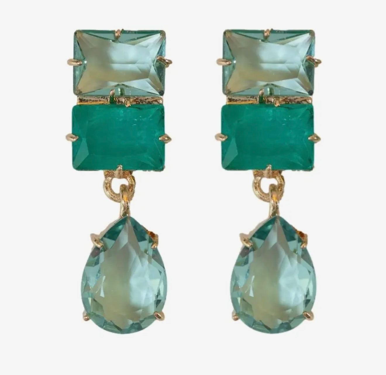 Amalfi Turquoise Ombre Gem Drop
Statement Earrings