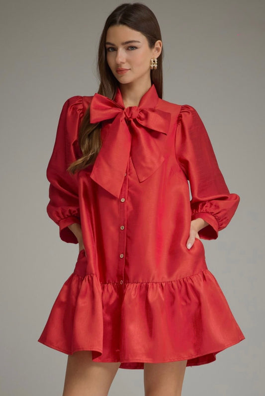 Red Bow Dress