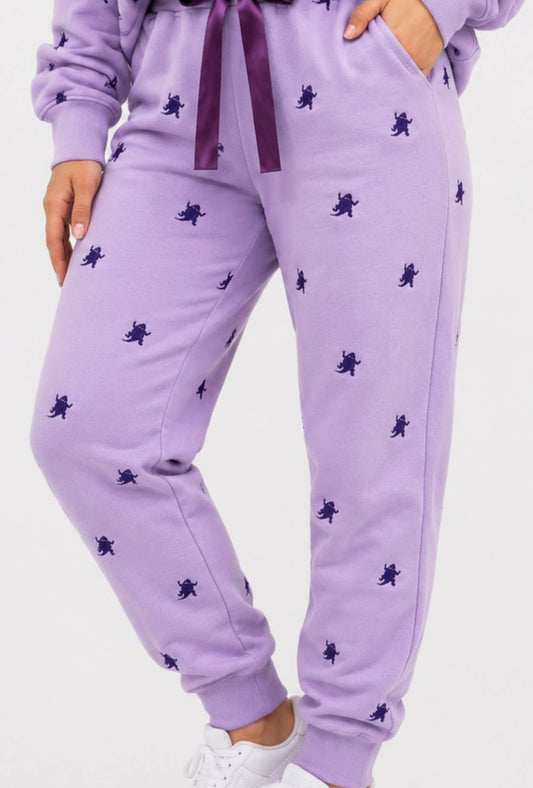 Tcu Embroidered Fleece Sweatpants