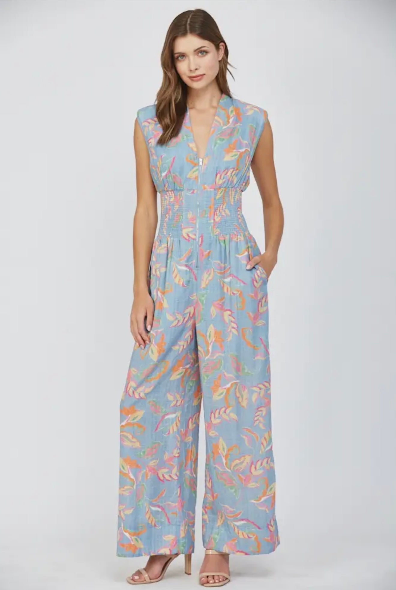 Zoey Smocked Jumpsuit