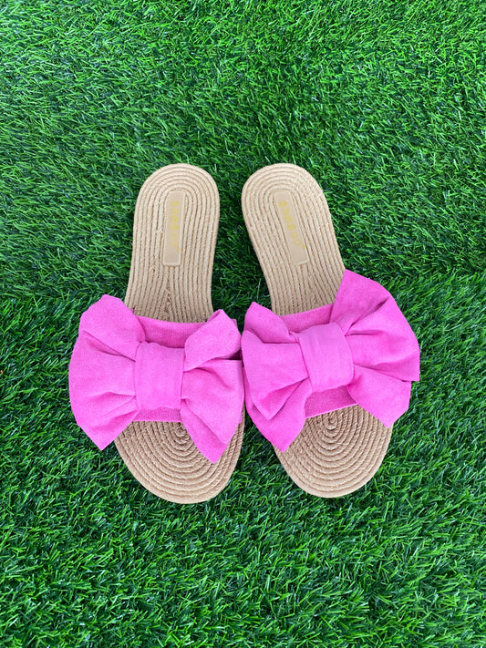 Pink Bow Slides