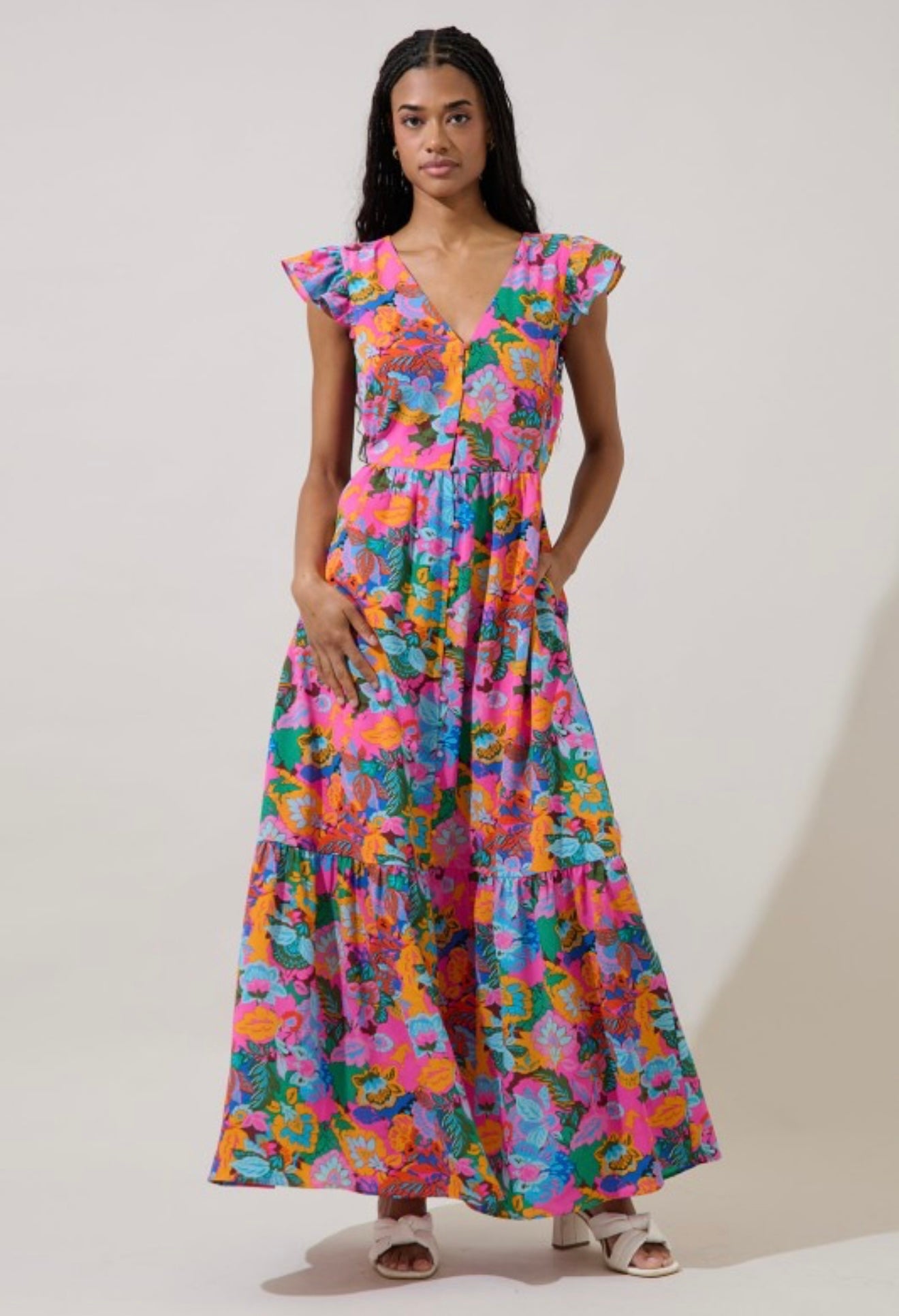 EVIANNA FLUTTER MAXI DRESS MADELY
FLORAL