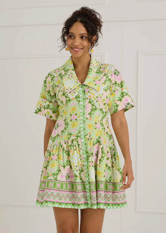 The Julia Dress- Green Clover