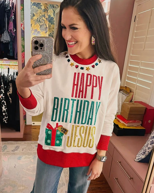 Happy Birthday Jesus Sweater