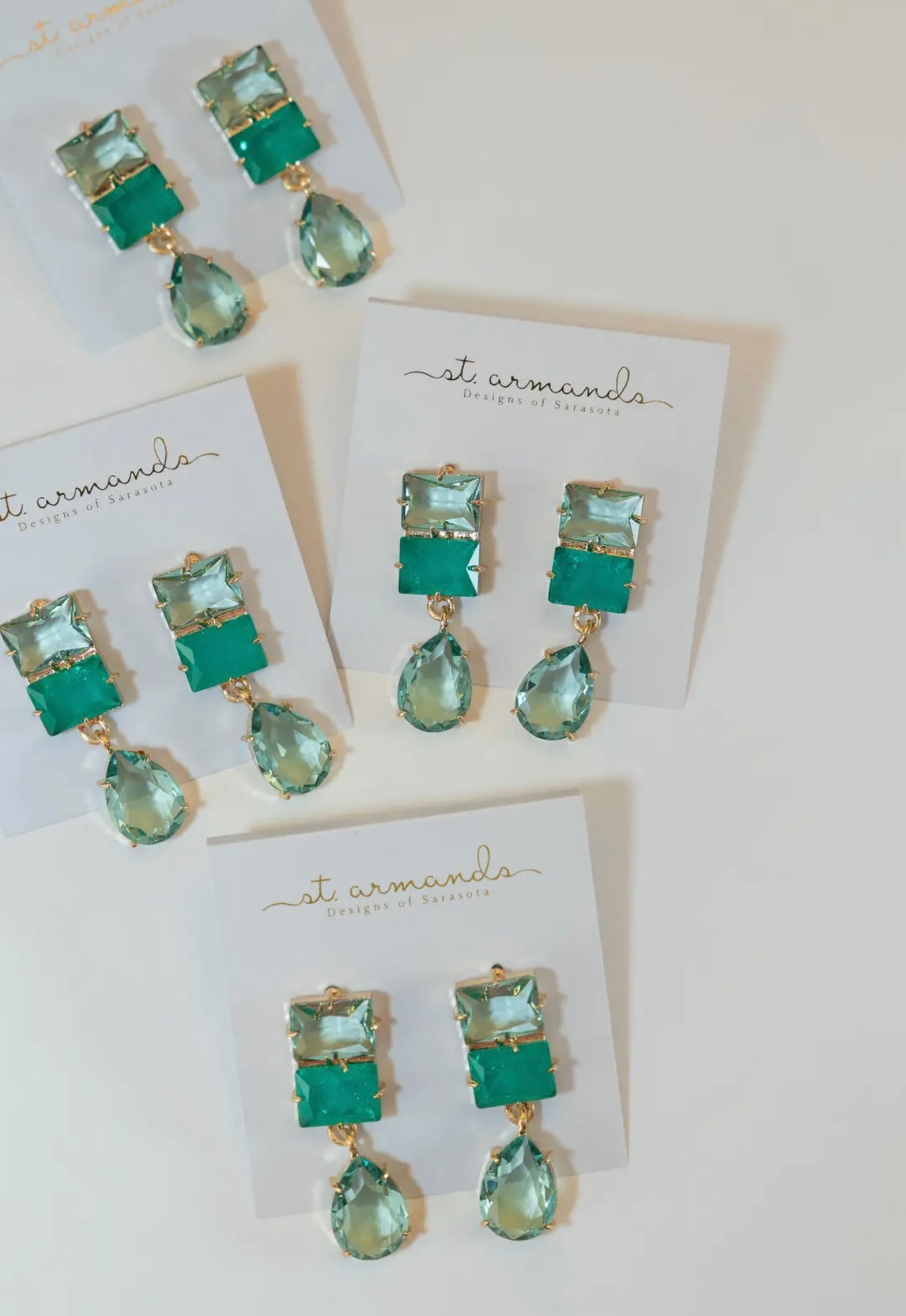 Amalfi Turquoise Ombre Gem Drop
Statement Earrings