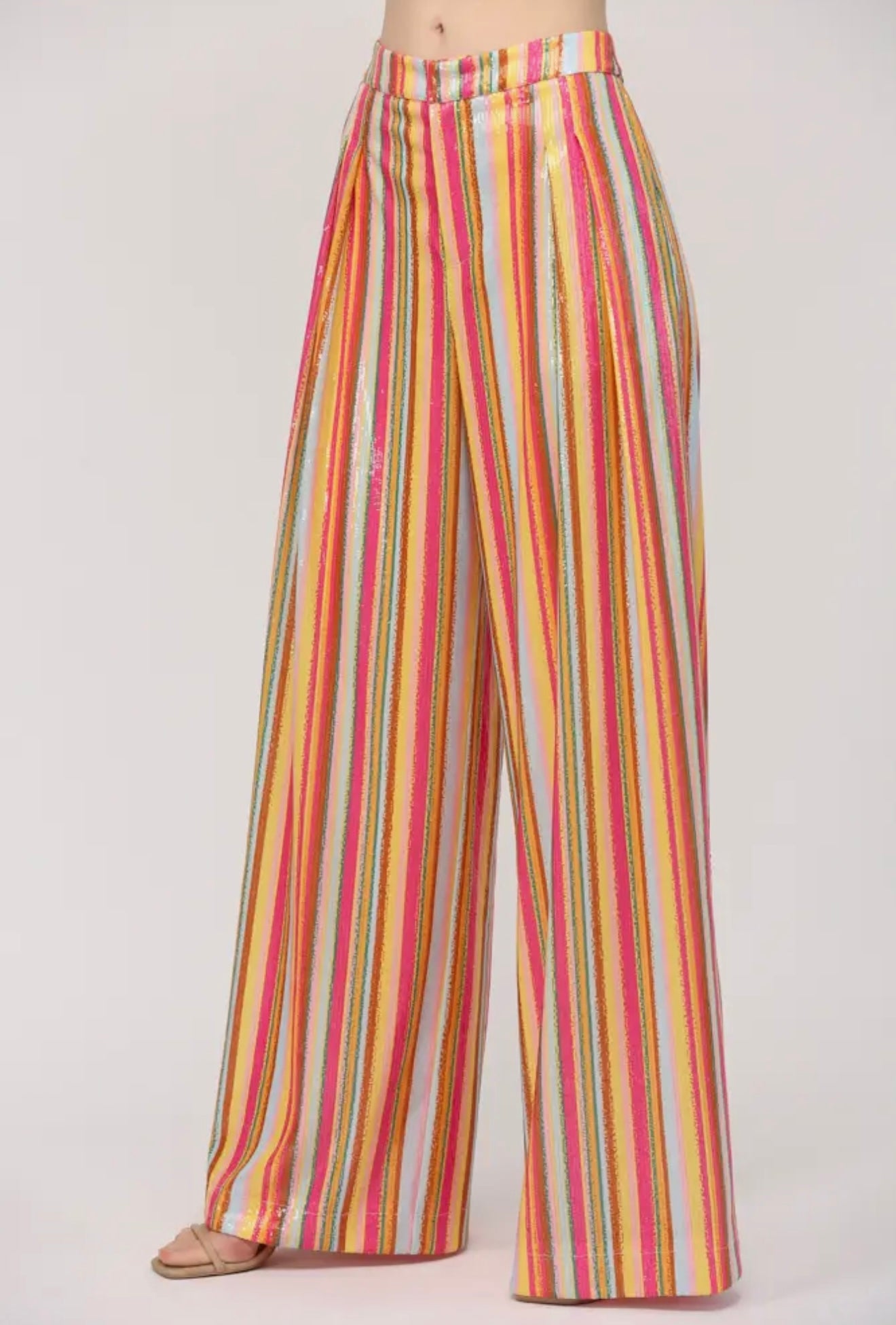 Multi Color Sequin Wide Leg
Pants