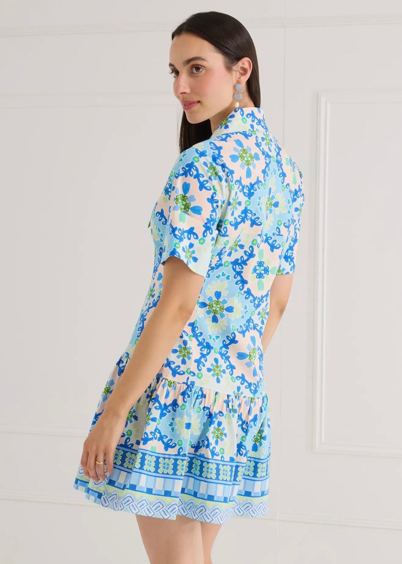 The Julia Dress- Blue Clover