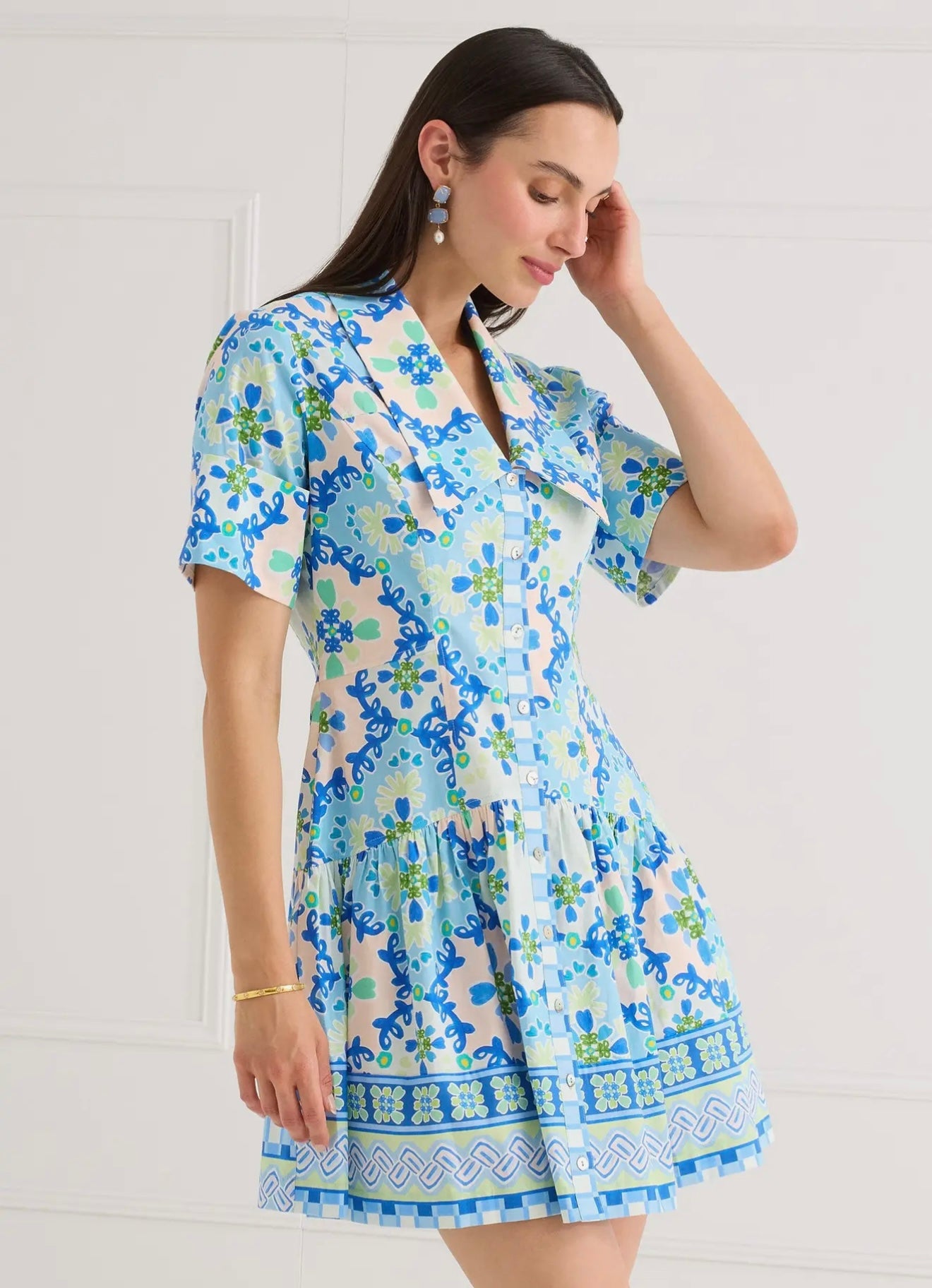 The Julia Dress- Blue Clover