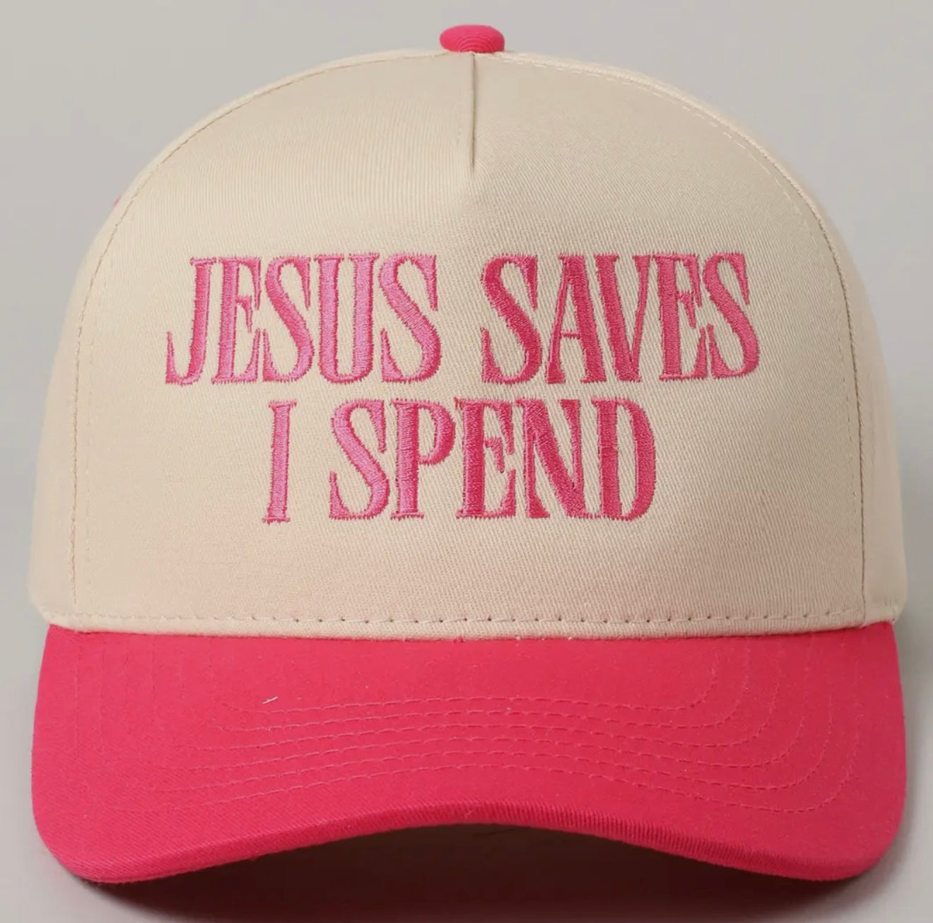 Jesus Saves I Spend Trucker Hat