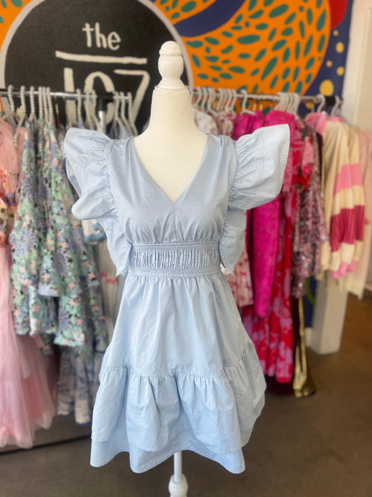 Baby Blue Frills Dress