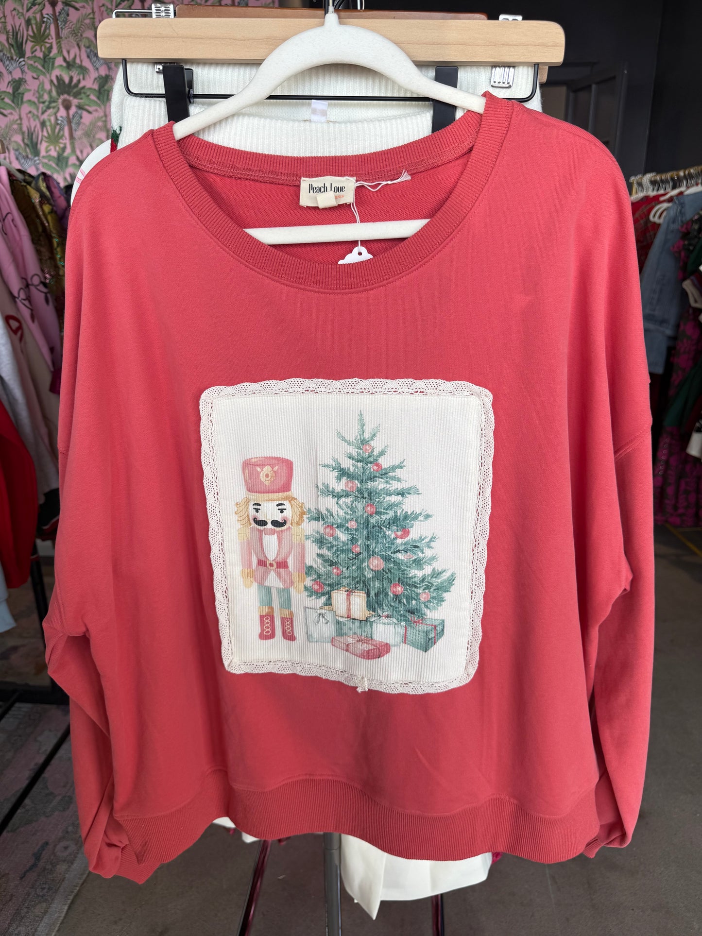 Embroidered Nutcracker Sweater
