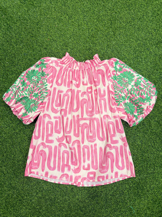 Mindy Abstract Top