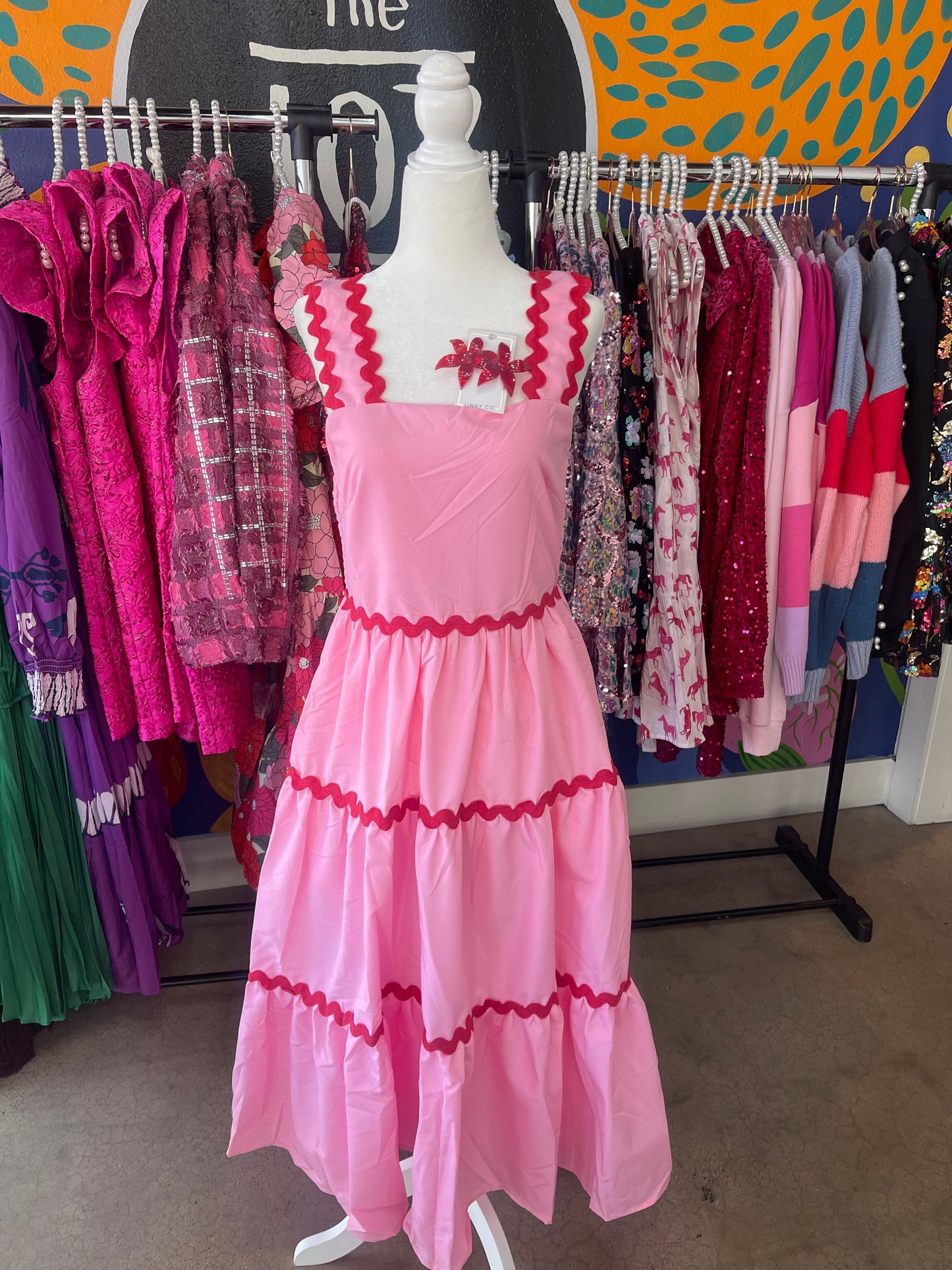 Pink and Red Ric Rac Dress