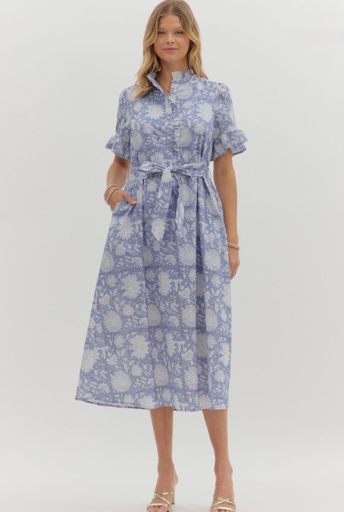 Daria Dress- Blue