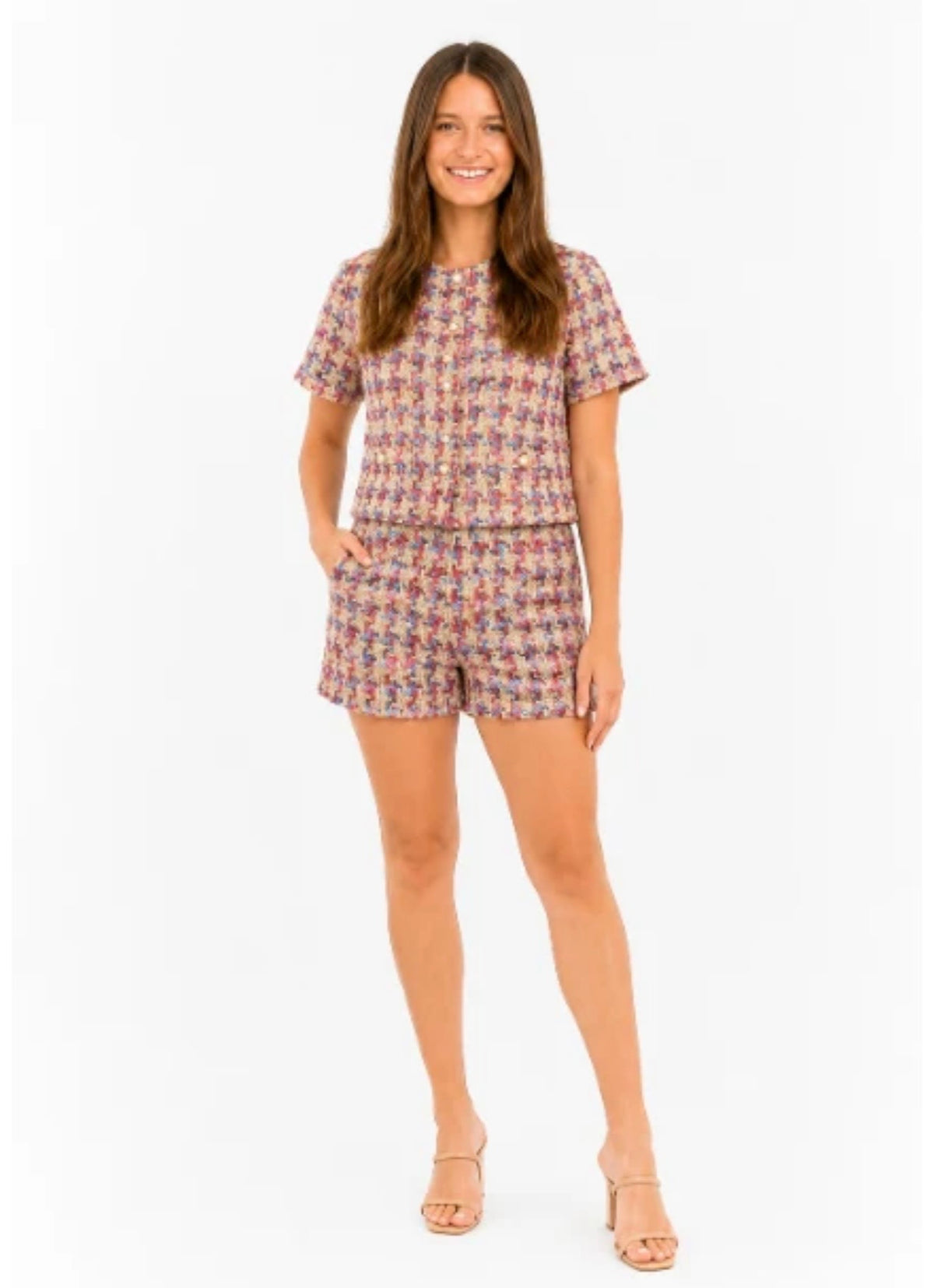 BLAIR SHORT SET - TWEED