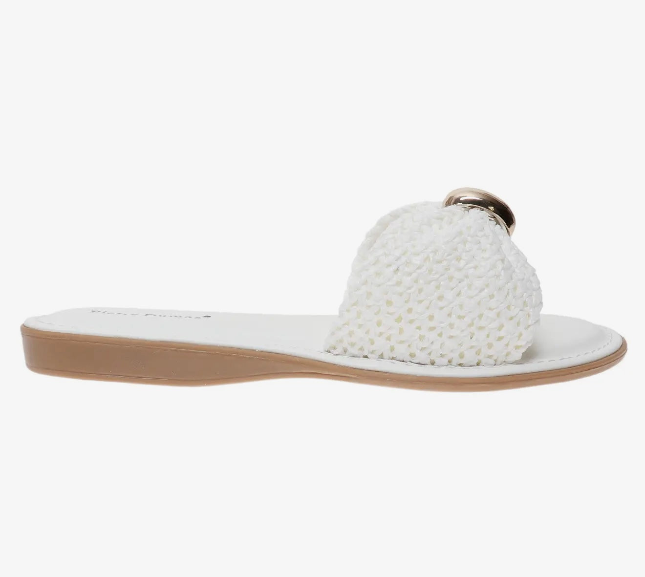 White Jenna Slides