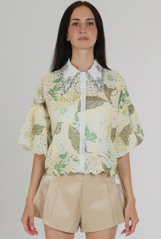 Emmy Eyelet Top