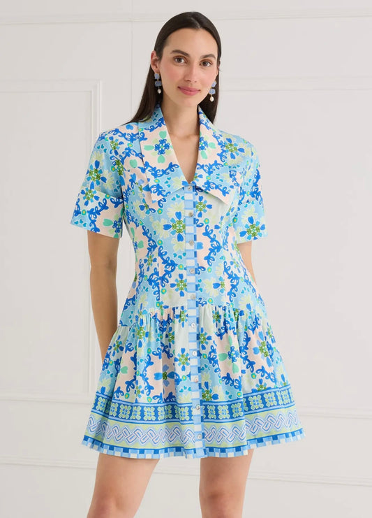 The Julia Dress- Blue Clover