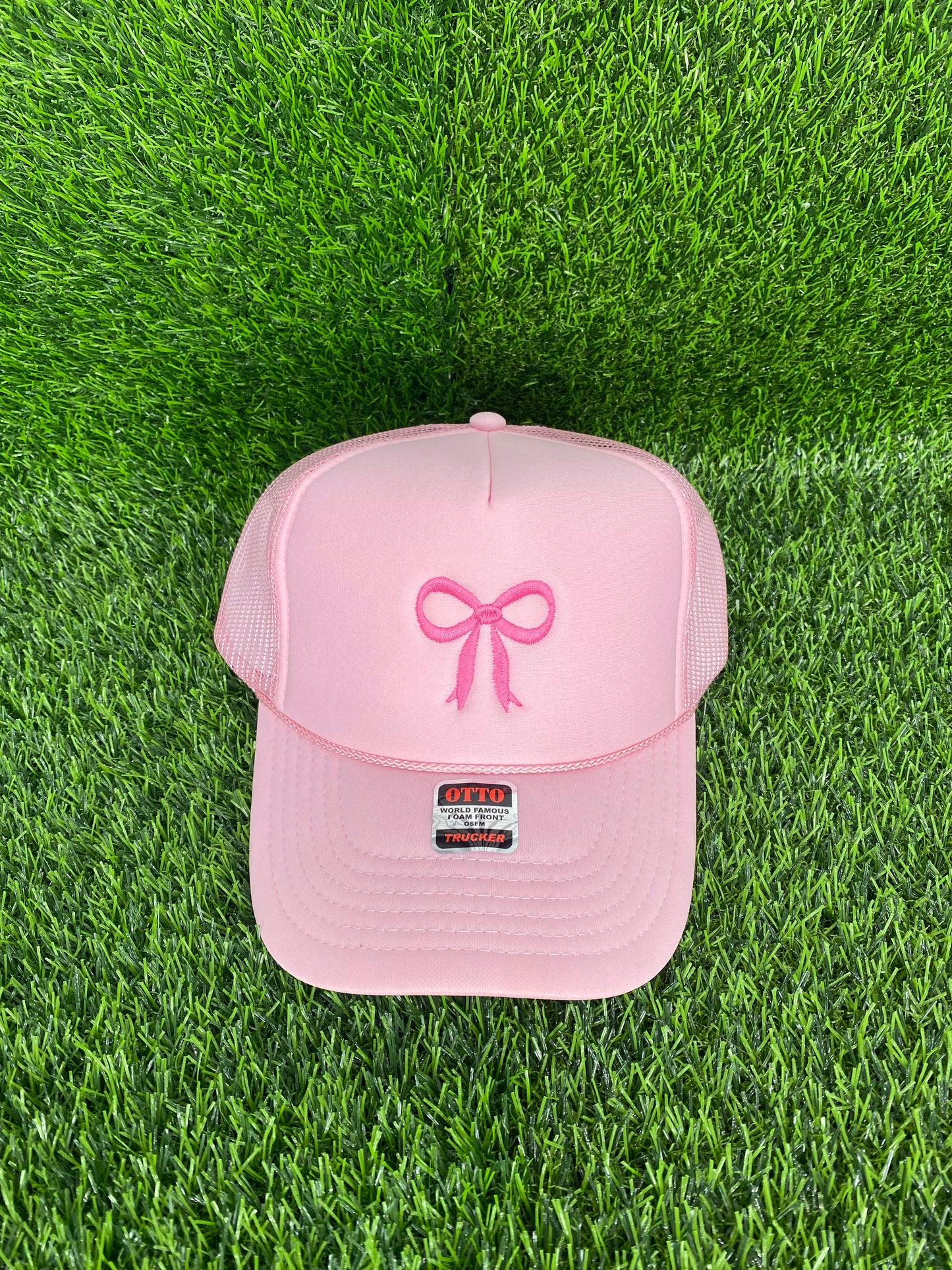 Pink Bow Trucker Hat