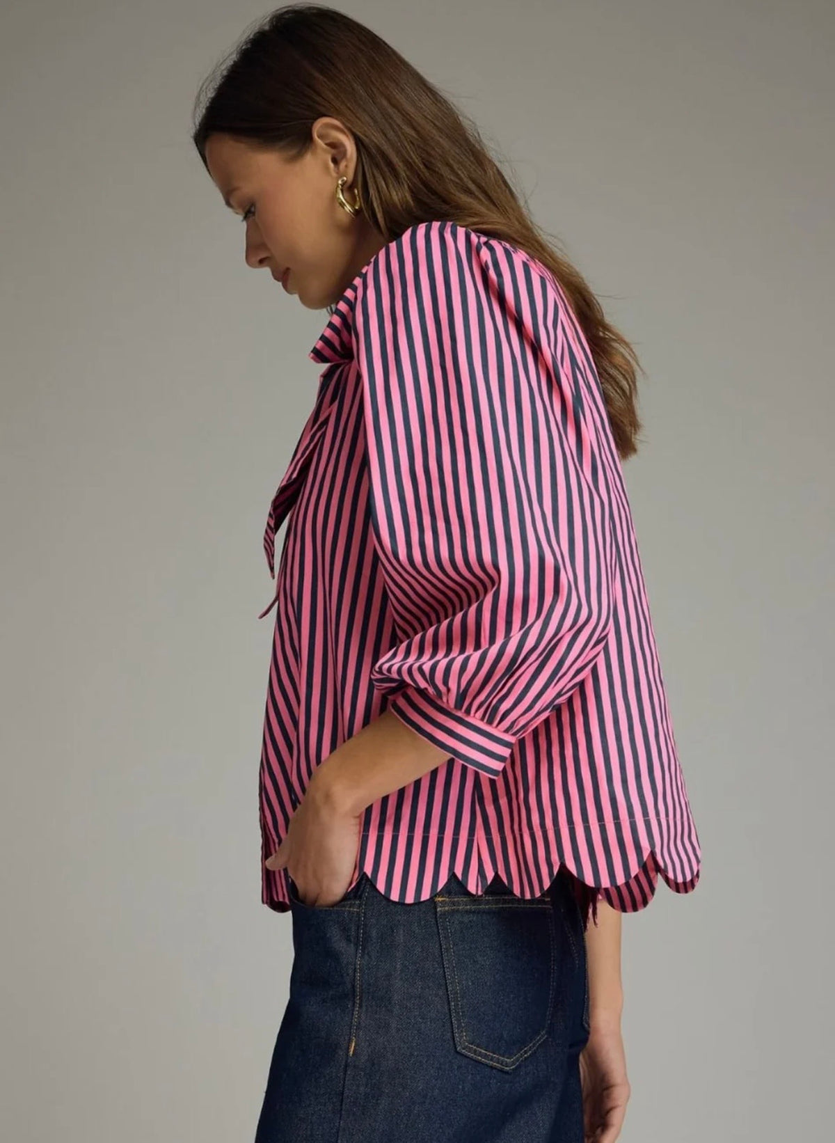 Zara Tie Neck Blouse