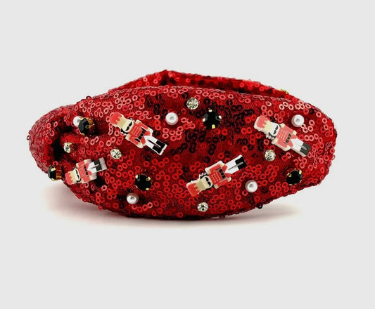 Red Sequin Nutcracker Headband