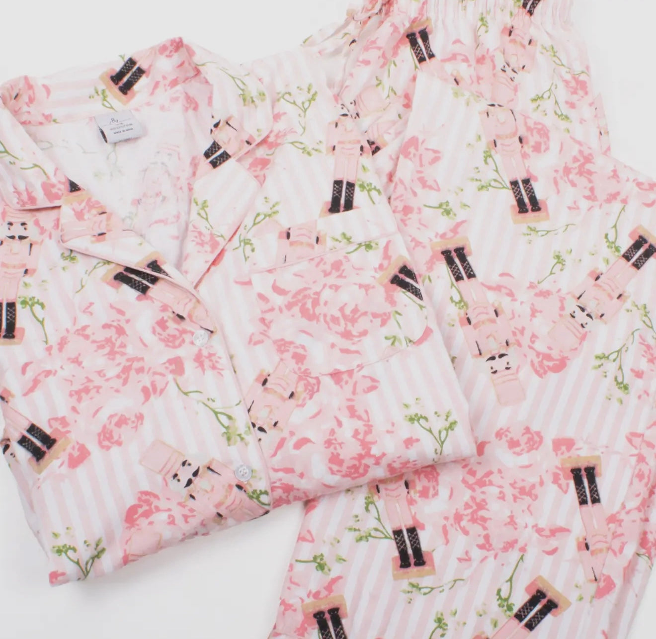 Nutcracker Rose Flannel PJ Set