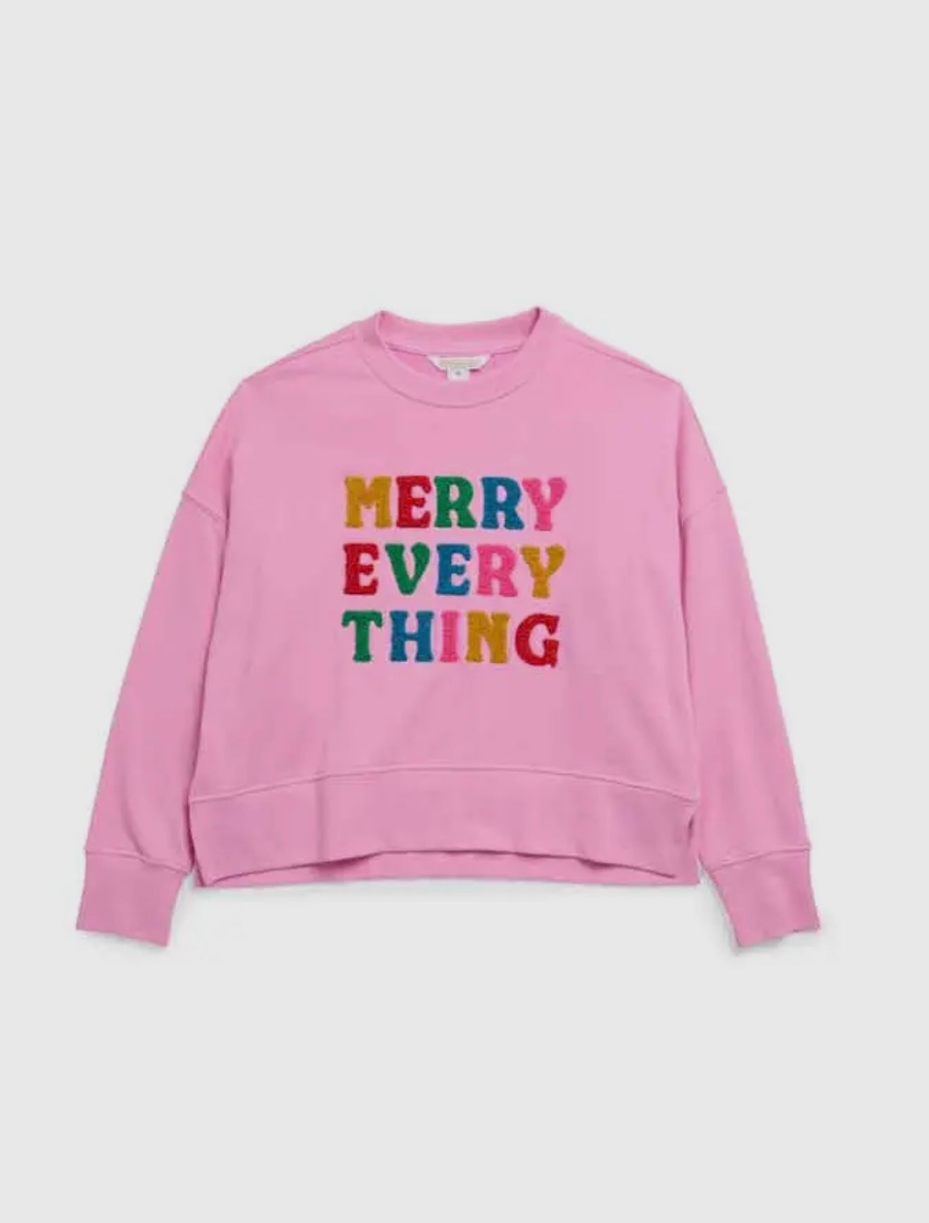 Candy Pink Merry Everything Multi Sweater